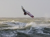 Flying close to the Brandenburger Beach in Westerland, Sylt - Pic: PWA/John Carter