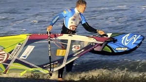 Markus Rydberg windsurfing