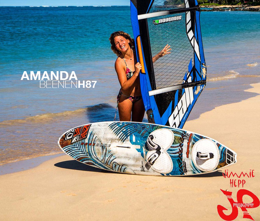 Amanda with the new gear on Maui (Pic: Jimmy Hepp)