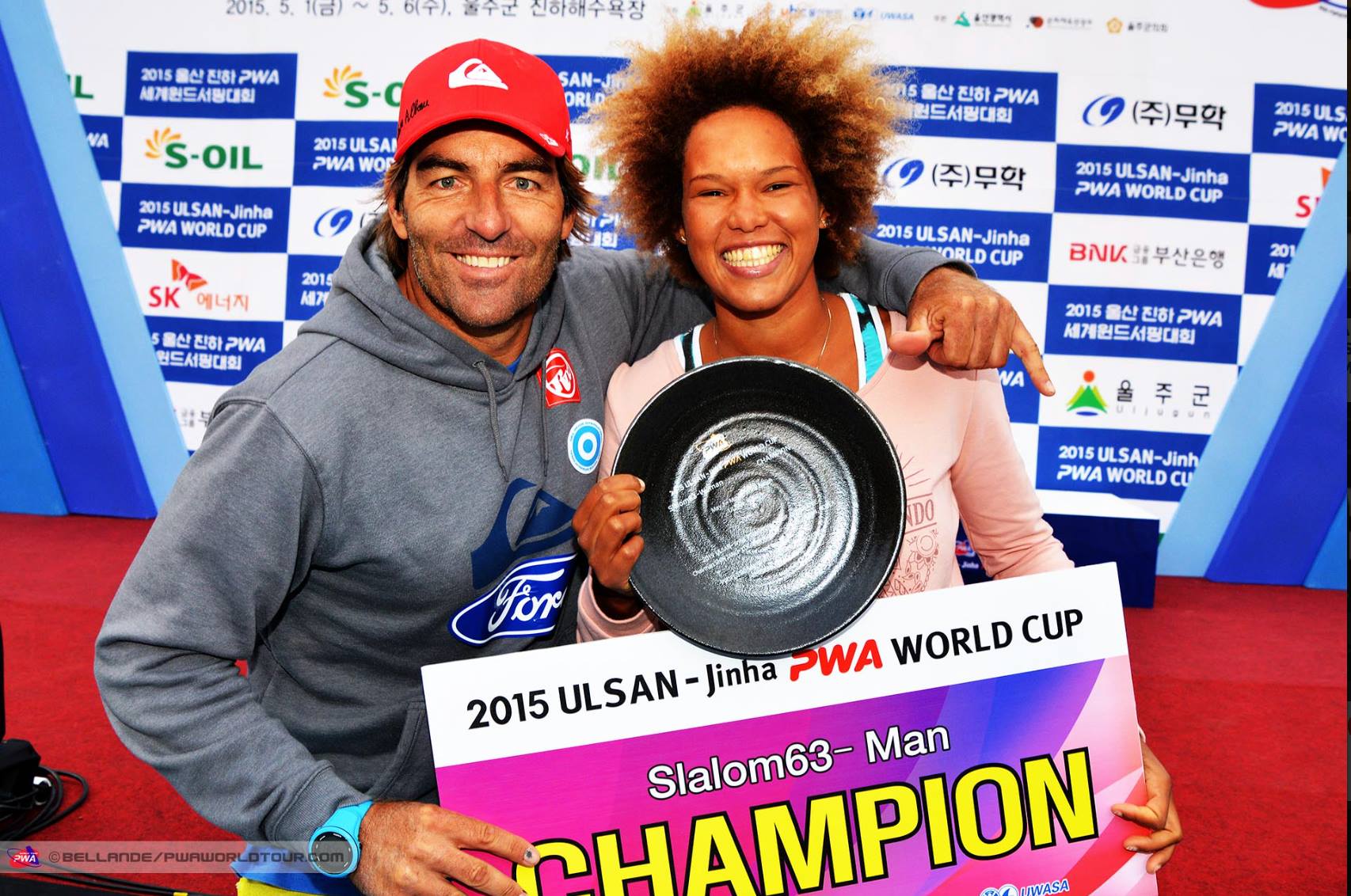 Antoine Albeau & Sarah-Quita Offringa win PWA Slalom South Korea 2015