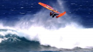 Julian Salmonn in Tenerife in waves