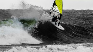 Martin Ten Hoeve rides a wave