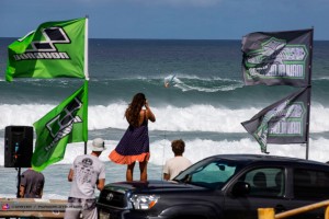 Boujmaa takes a huge wave during the Aloha Classic 2016 (Pic: Carter/PWA)