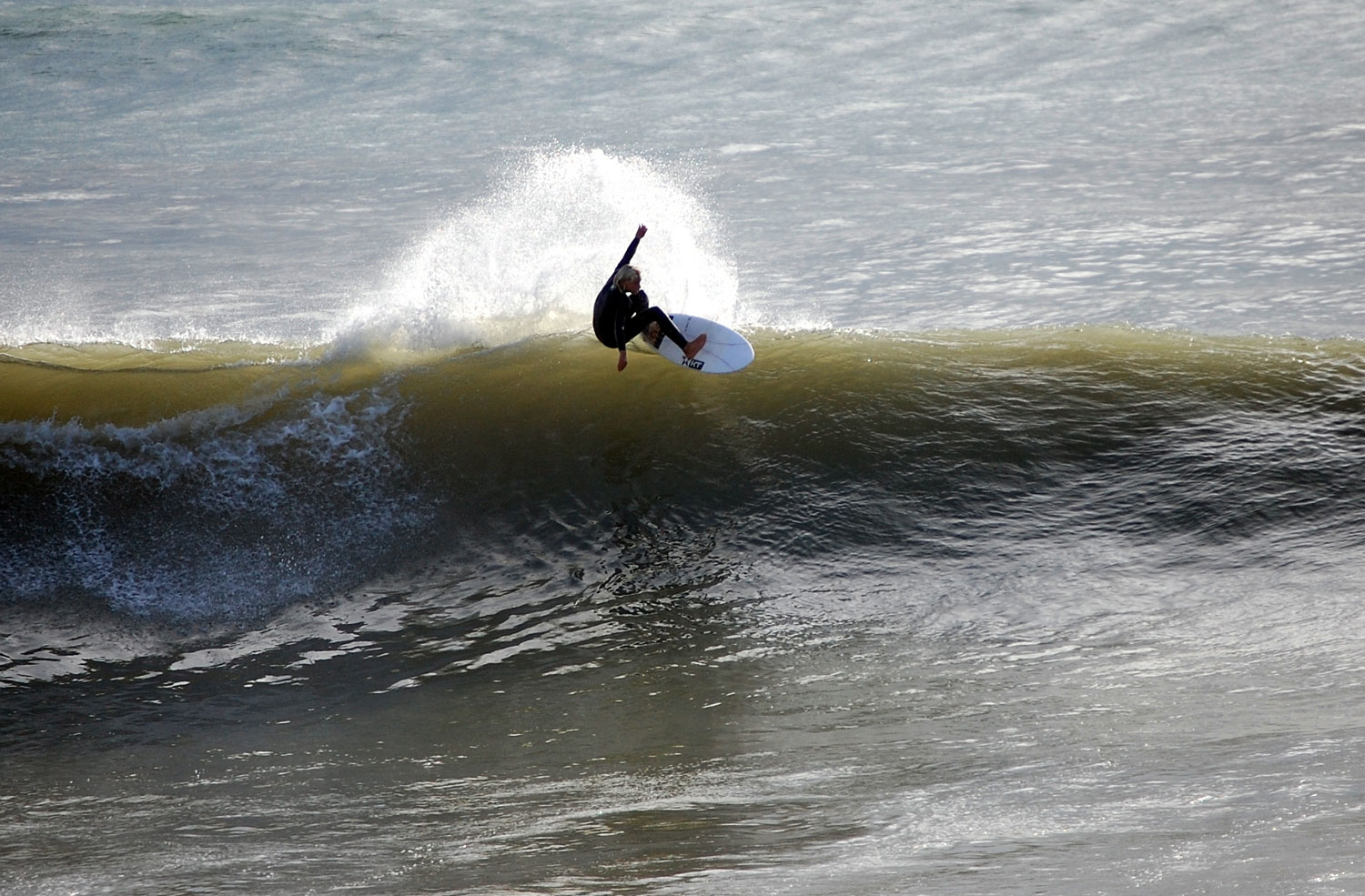 Adam Warchol surfing in Tarifa