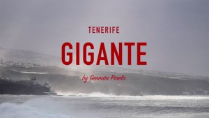 Big wave surfing Tenerife