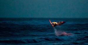 Lars Petersen jumps in the dark (Photo: Mark Wengler)