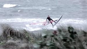 Mathias Genkel windsurfing in Poel