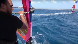 Freestyle windsurfer Kiri Thode in Klein Bonaire