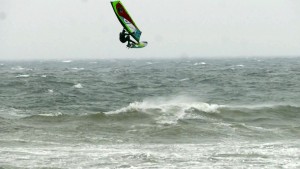 Holger Beer rides waves in Denmark and Germany