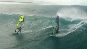 Camille & Tom Juban surf waves in Guadeloupe