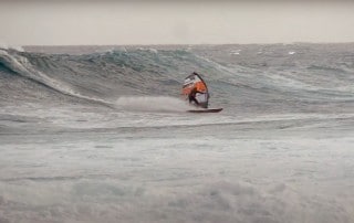 Martin Ovsik in waves in Lanzarote