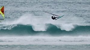 Lucas Meldrum with an Aerial in Cornwall